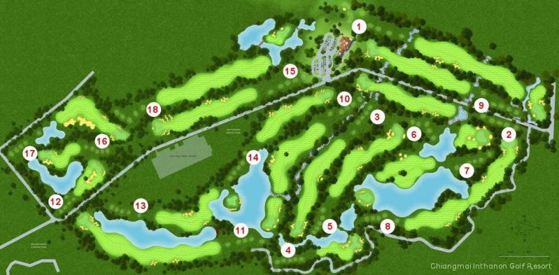 Chiang Mai Inthanon Golf & Natural Resort Layout